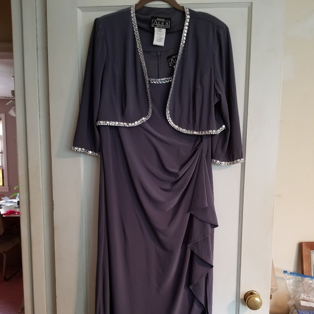 Gown with removeable Bolero Jacket